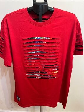 NWT Switch Remarkable Razor Slashed Graphic T-Shirt (red)